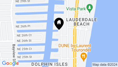 Map of 3121 NE 26th St, Fort Lauderdale FL, 33305
