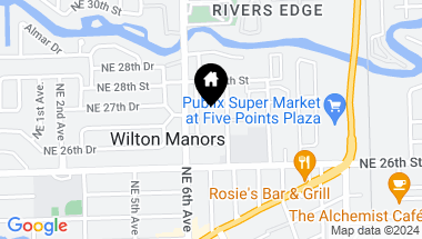 Map of 2673 NE 8th Ave 2673, Wilton Manors FL, 33334