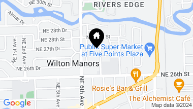 Map of 2669 NE 8th Ave 2669, Wilton Manors FL, 33334