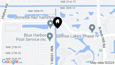 Map of 10442 Lakes Blvd 107, Sunrise FL, 33322
