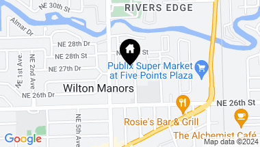 Map of 2677 NE 8th Ave, Wilton Manors FL, 33334