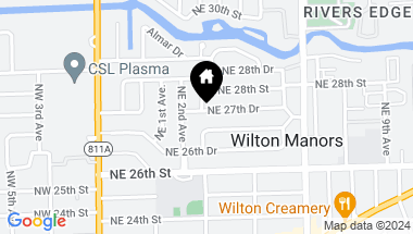 Map of 300 NE 27th Dr, Wilton Manors FL, 33334