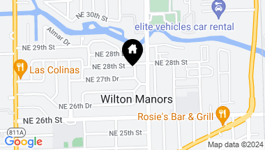 Map of 533 NE 27th Dr, Wilton Manors FL, 33334