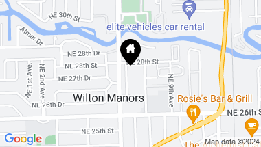 Map of 2722 NE 6th Ln, Wilton Manors FL, 33334