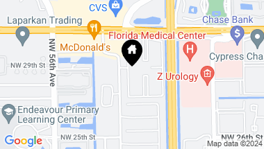 Map of 2804 NW 55th Ave 2C, Lauderhill FL, 33313
