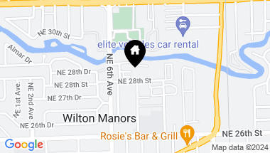 Map of 621 NE 28th St, Wilton Manors FL, 33334