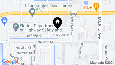Map of 3380 NW 30th Street, Lauderdale Lakes FL, 33311