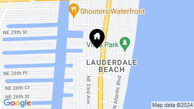 Map of 2821 N Ocean Blvd 503S, Fort Lauderdale FL, 33308