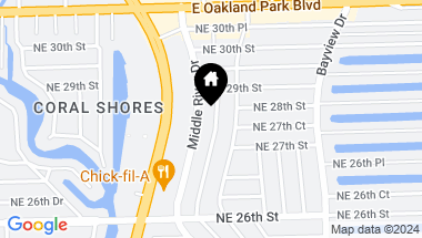 Map of 2725 NE 26th Ave, Fort Lauderdale FL, 33306