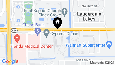 Map of 3071 NW 47th Ter 216, Lauderdale Lakes FL, 33313