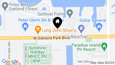 Map of 2609-2659 W Boulevard, Oakland Park FL, 33309