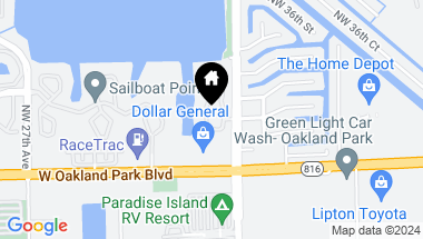 Map of 3257 NW 22nd Ave, Oakland Park FL, 33309