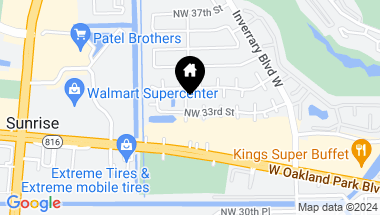 Map of 7507 NW 33rd St 7507, Lauderhill FL, 33319