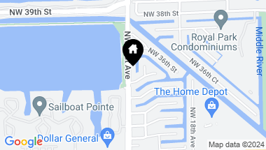 Map of 3420 NW 21st Avenue, Oakland Park FL, 33309
