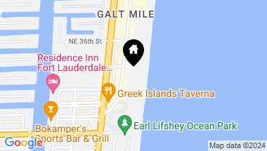 Map of 3430 Galt Ocean Dr 1110, Fort Lauderdale FL, 33308