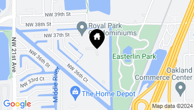 Map of 107 Royal Park Drive 1f, Oakland Park FL, 33309