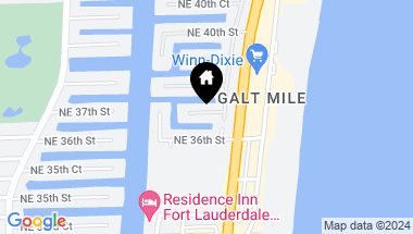 Map of 3312 NE 37th St, Fort Lauderdale FL, 33308