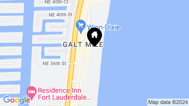 Map of 3700 Galt Ocean Dr # 1606, Fort Lauderdale FL, 33308