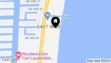 Map of 3700 Galt Ocean Dr 608, Fort Lauderdale FL, 33308