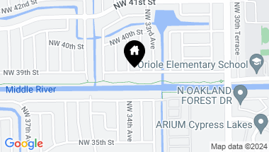 Map of 3380 NW 39th St, Lauderdale Lakes FL, 33309