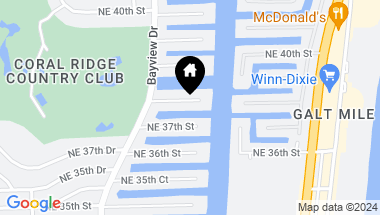 Map of 2832 NE 37th Court, Fort Lauderdale FL, 33308