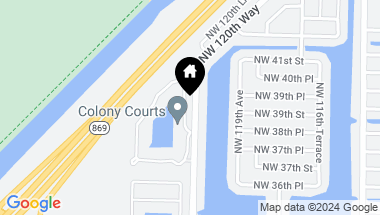 Map of 3836 NW 121st Ave, Sunrise FL, 33323