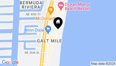 Map of 3850 Galt Ocean Dr 1701, Fort Lauderdale FL, 33308