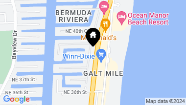 Map of 3909 N Ocean Blvd 107, Fort Lauderdale FL, 33308