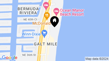 Map of 3900 Galt Ocean Drive 2814, Fort Lauderdale FL, 33308