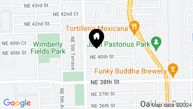 Map of 699 NE 40 Street, Oakland Park FL, 33334