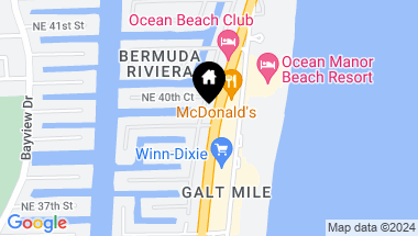 Map of 4007 N OCEAN BL 201, Fort Lauderdale FL, 33308