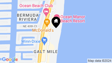 Map of 4010 Galt Ocean Dr 707, Fort Lauderdale FL, 33308