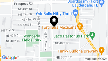 Map of 4050 NE 6th Avenue, Oakland Park FL, 33334