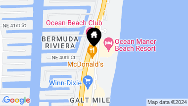 Map of 4040 Galt Ocean Dr 305, Fort Lauderdale FL, 33308