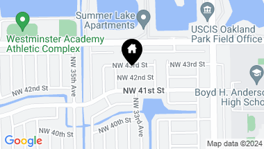 Map of 3301 NW 42nd Street, Fort Lauderdale FL, 33309