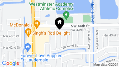 Map of 4373 NW 37th Ter, Lauderdale Lakes FL, 33309