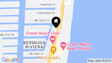 Map of 4143 N Ocean Blvd 307, Fort Lauderdale FL, 33308