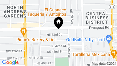 Map of 351 NE 43rd Ct, Oakland Park FL, 33334