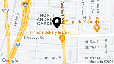 Map of 141 W Prospect Rd, Oakland Park FL, 33309