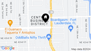 Map of 841 NE 44th St, Oakland Park FL, 33334