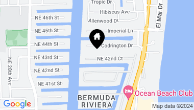 Map of 3209 NE 42nd Ct, Fort Lauderdale FL, 33308