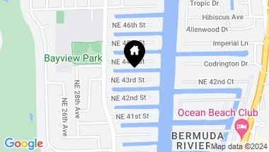 Map of 3061 NE 43rd Street, Fort Lauderdale FL, 33308