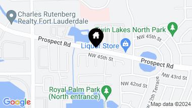 Map of 1741 NW 45th Street, Oakland Park FL, 33309