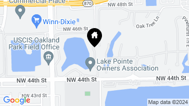 Map of 213 Lake Pointe Dr 106, Oakland Park FL, 33309
