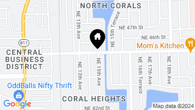 Map of 4461 NE 15th Ave, Oakland Park FL, 33334