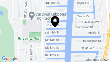 Map of 3061 NE 45th St, Fort Lauderdale FL, 33308