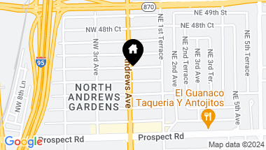 Map of 4680 N Andrews Ave, Oakland Park FL, 33309
