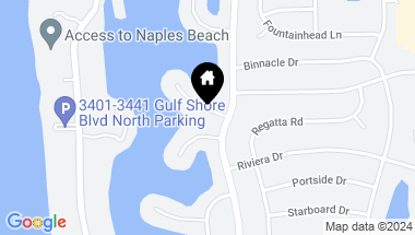 Map of 282 Bahia PT, NAPLES FL, 34103