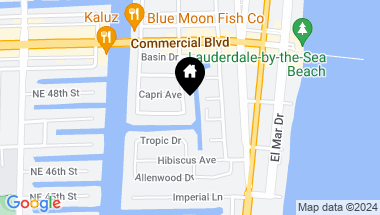 Map of 4236 E Tradewinds Ave, Lauderdale By The Sea FL, 33308