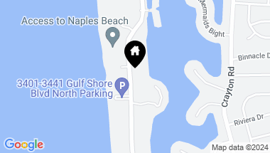 Map of 3430 Gulf Shore BLVD N # 3H, NAPLES FL, 34103
